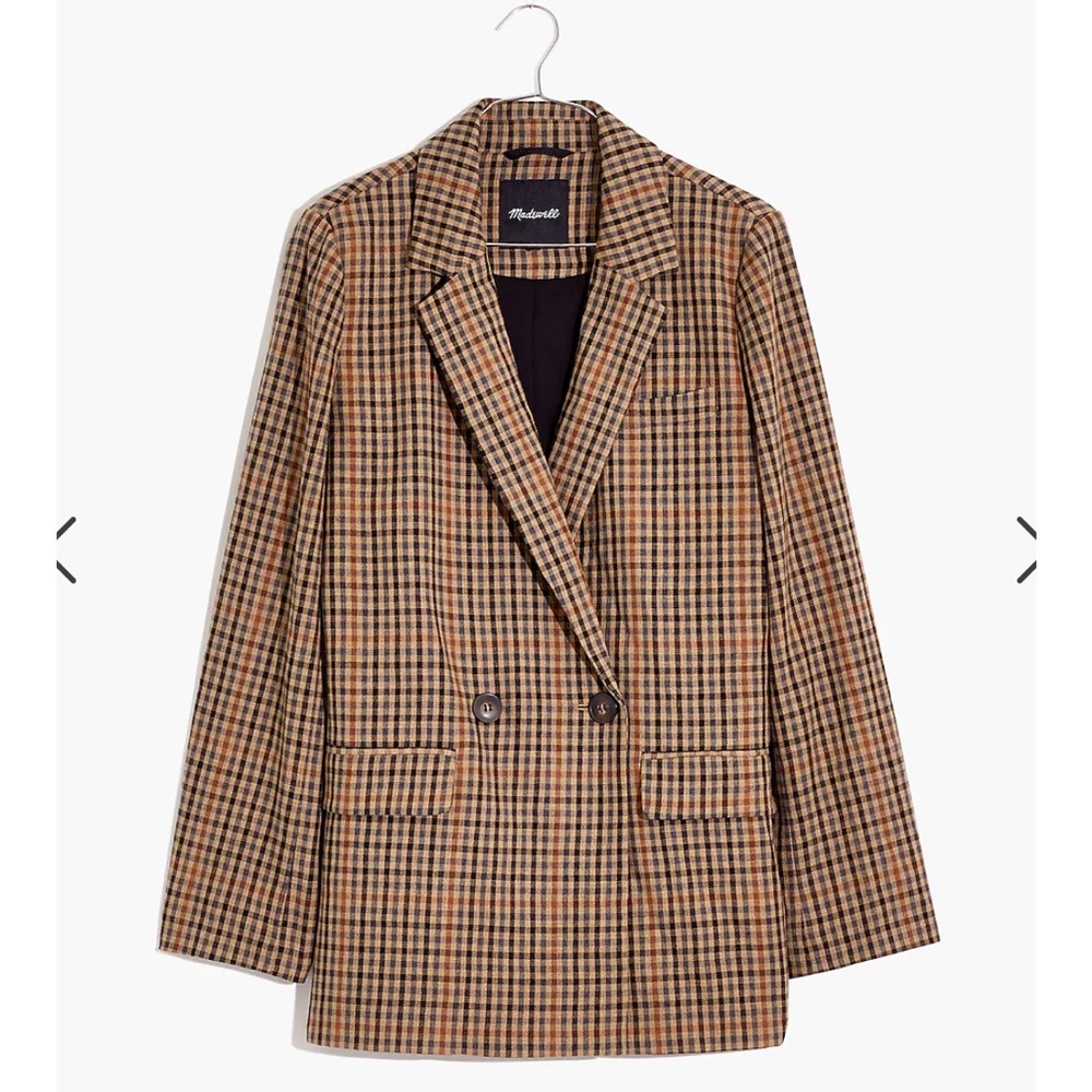 Madewell Dorset Blazer in Coster Plaid XXS